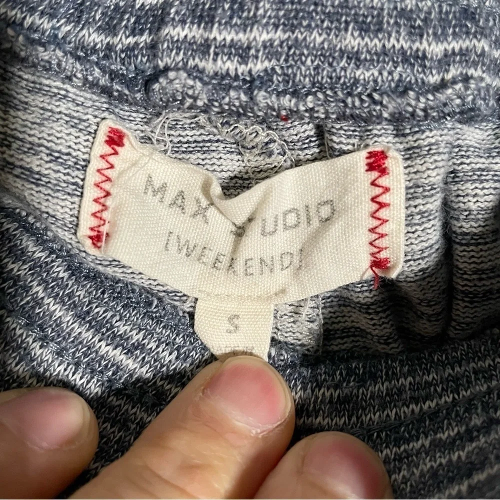 Max Studio Joggers Women’s Stretch Blue Comfort Pants Size Sweatpants Yoga Small - Picture 6 of 6